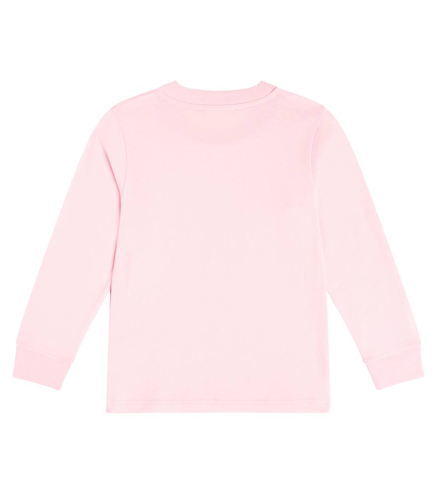 Acne Studios Printed Cotton Jersey T-shirt In Pink