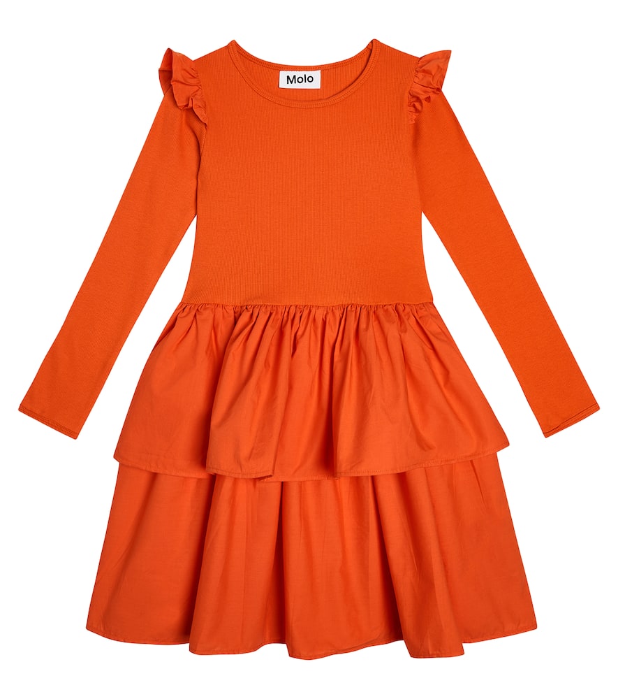 Molo Cathi tiered cotton-blend dress