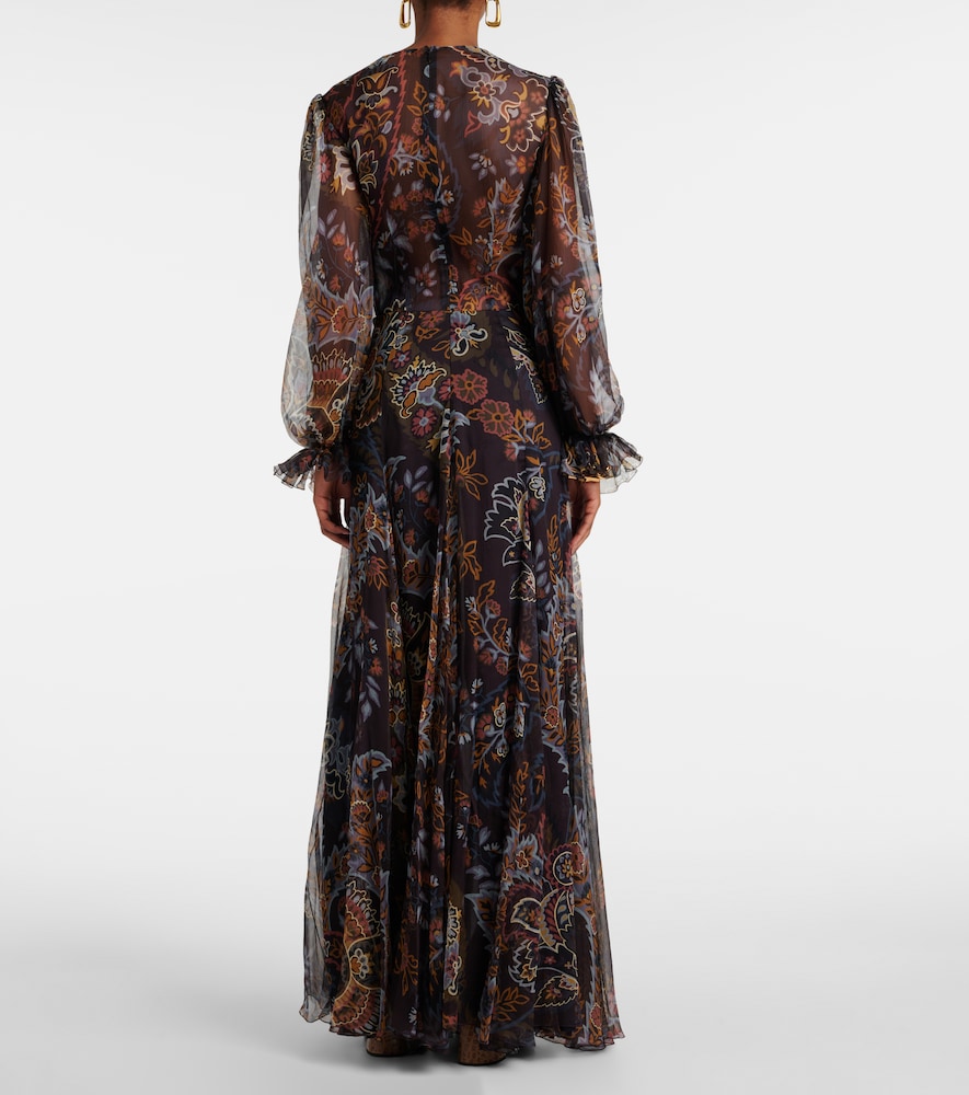  Etro Etro Bedruckte Robe Aus Seide 