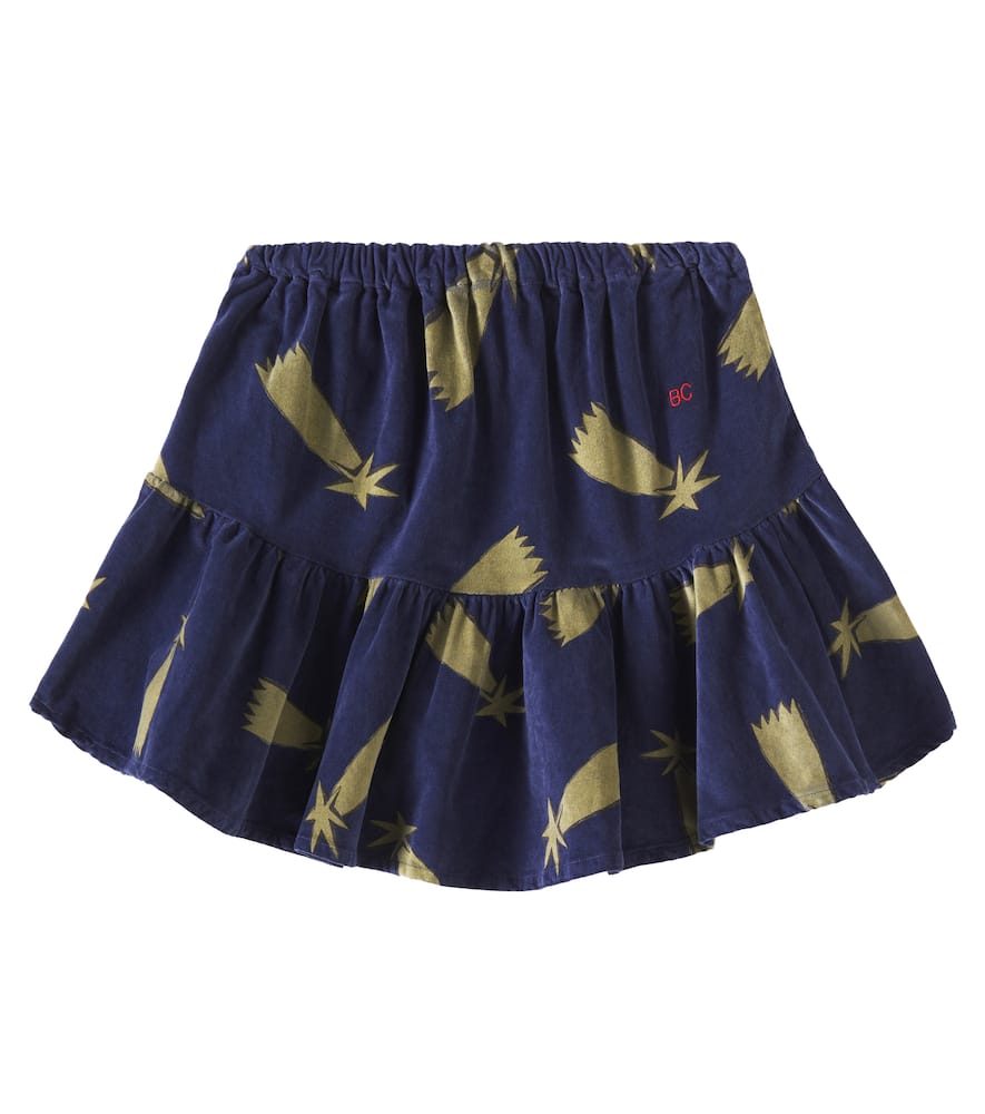 BOBO CHOSES SHOOTING STARS COTTON VELVET SKIRT