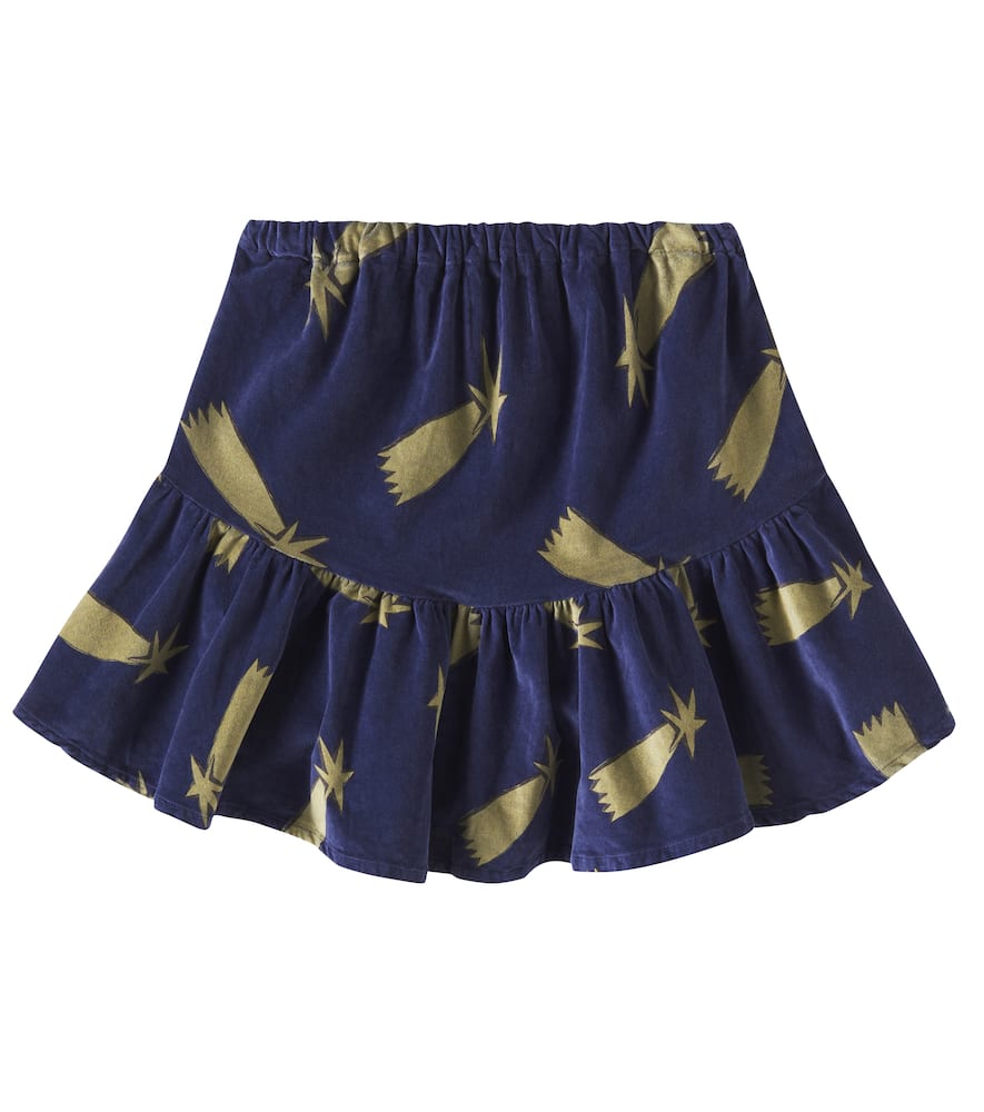 BOBO CHOSES SHOOTING STARS COTTON VELVET SKIRT