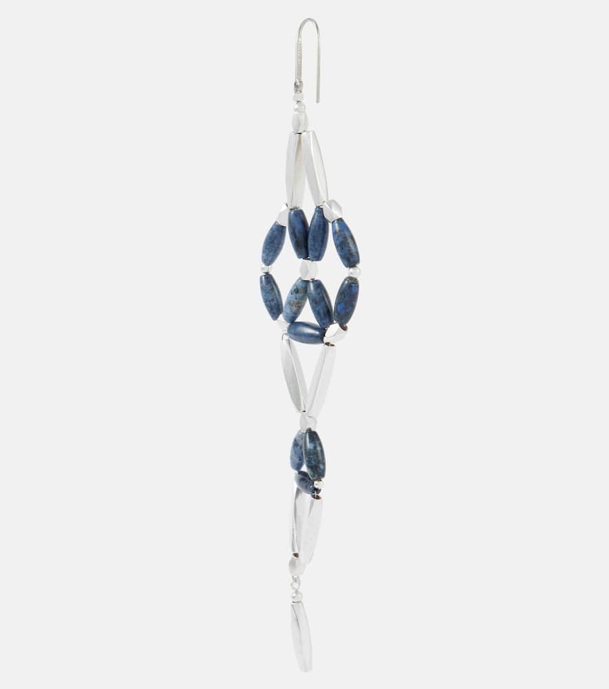 Isabel Marant Beaded Drop Earrings In Blue