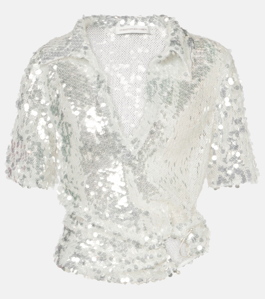 Christopher Esber Polo semi-transparent sequins 378 €