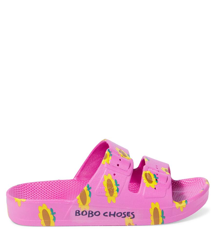 Bobo Choses Floral Sandals In Pink