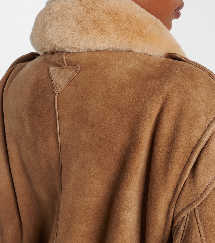  Prada Prada Jacke Aus Veloursleder Mit Shearling 
