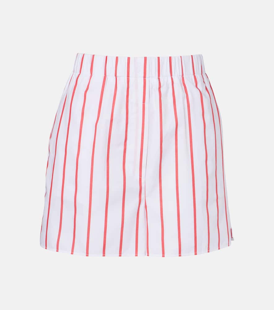 Lui striped cotton poplin shorts