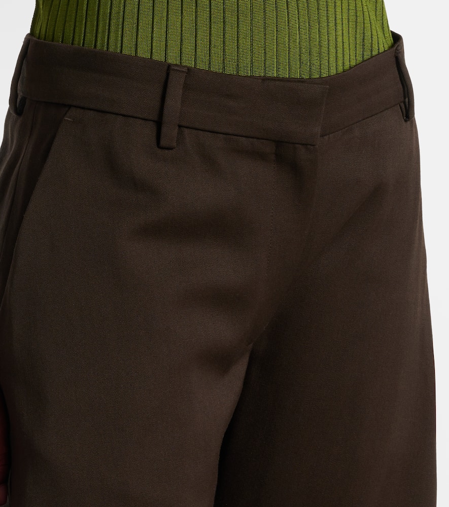 Acne Studios Casual Pants With Belt Loops In Brown