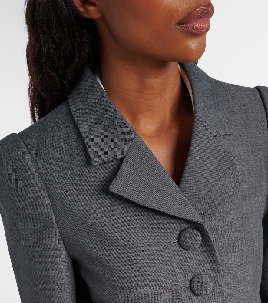 Shushu-tong Single-breasted Blazer In Gray