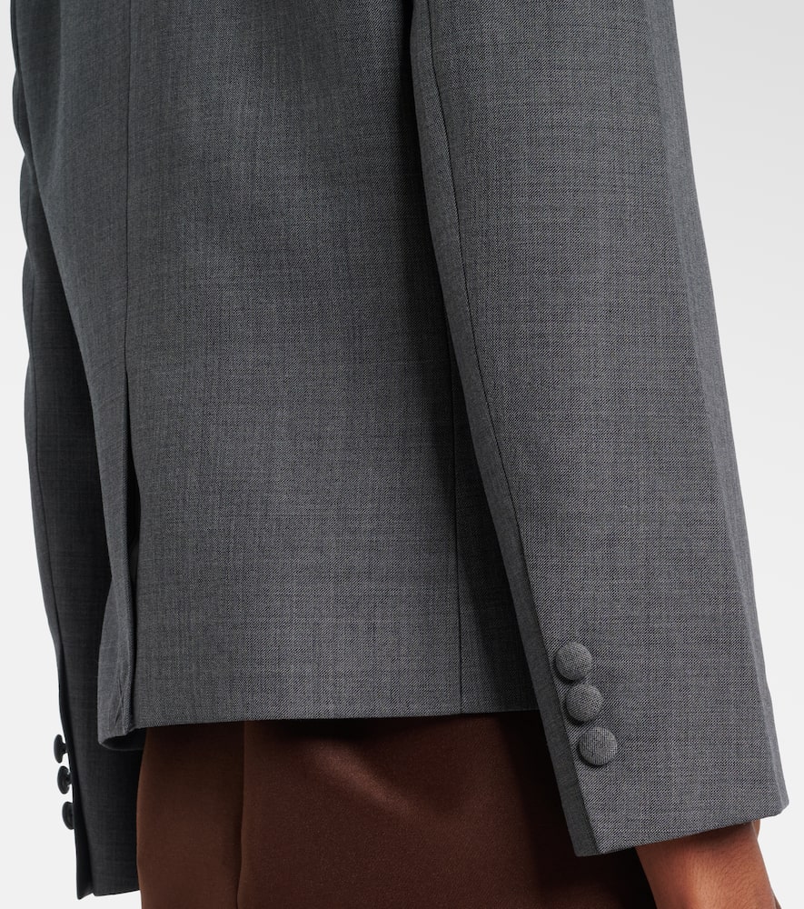 Shushu-tong Single-breasted Blazer In Gray