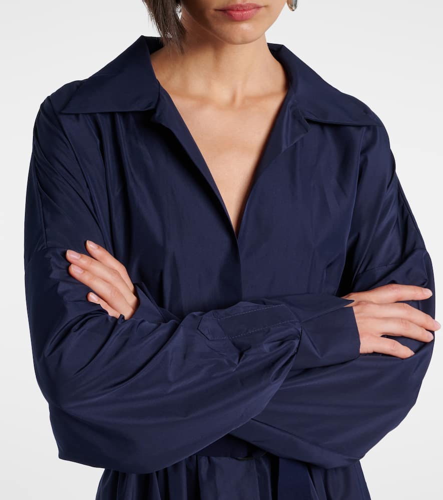 Norma Kamali Oversized Shirt Dress In Blue