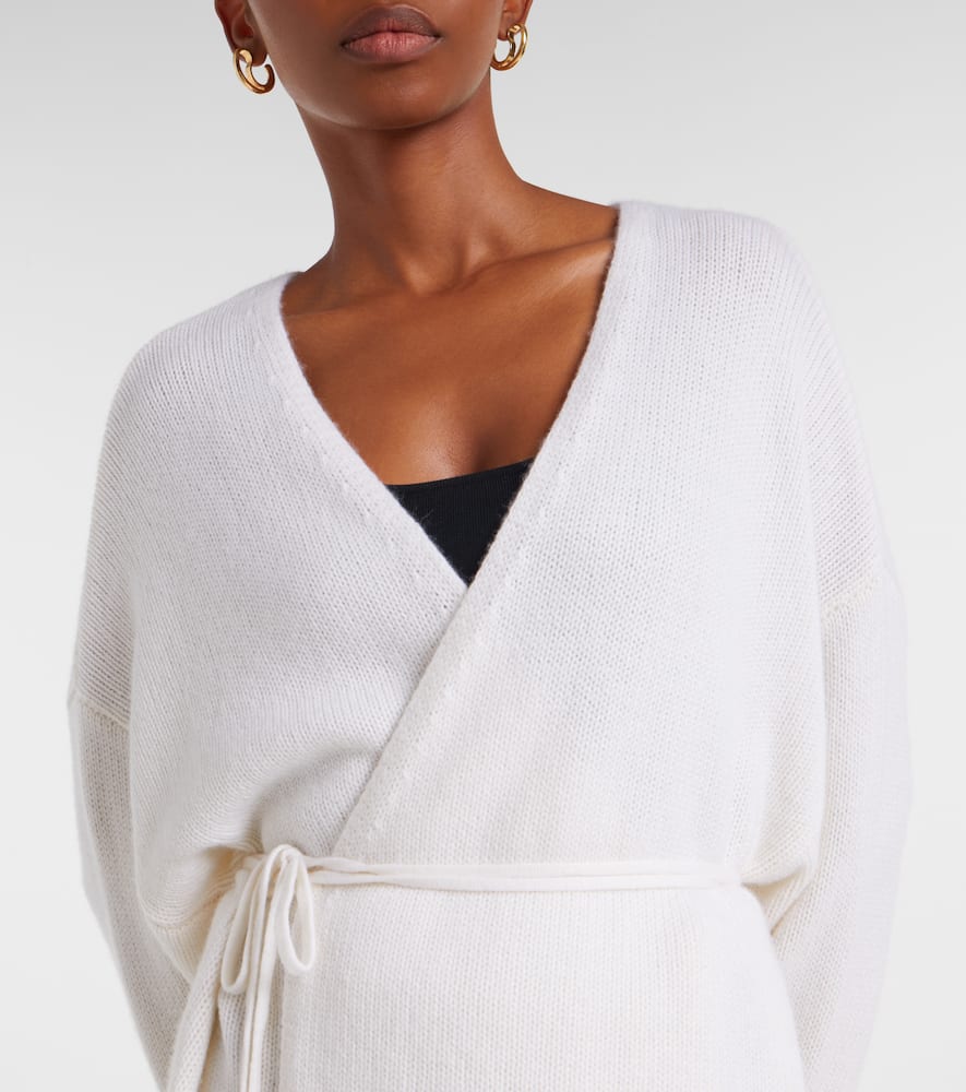 Lisa Yang Laurina Cashmere Wrap Cardigan In White