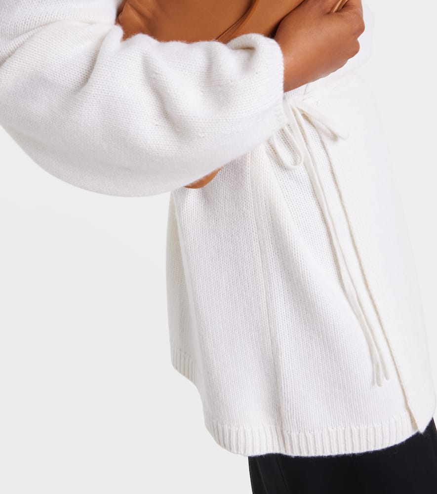Lisa Yang Laurina Cashmere Wrap Cardigan In White