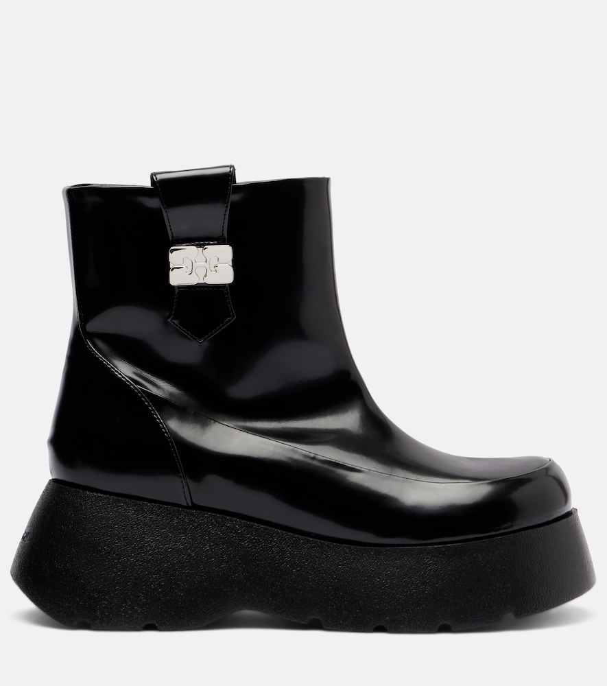  Ganni Ganni Kat Platform Ankle Boots 
