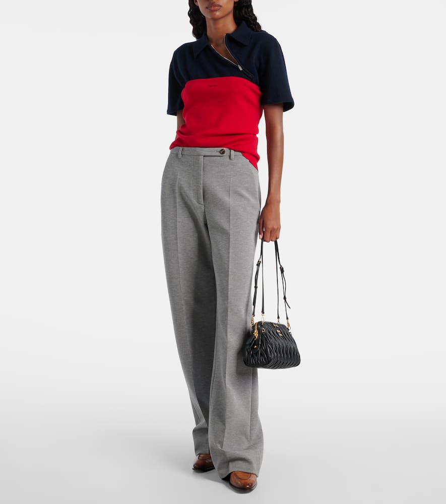 Miu Miu Cotton Jersey Tube Top In Red