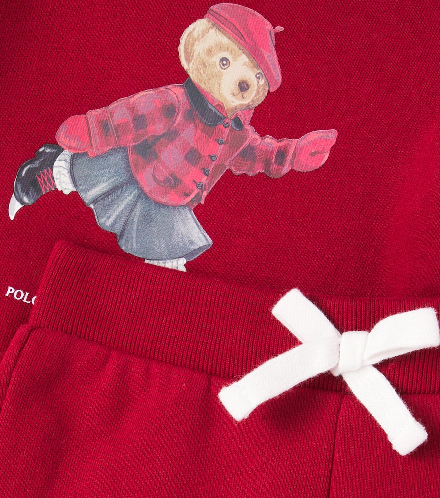 Polo Ralph Lauren Polo Bear Sweatshirt And Sweatpants Set In Red