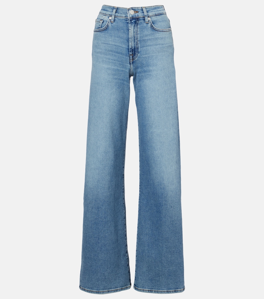 7 For All Mankind Lotta high-rise wide-leg jeans