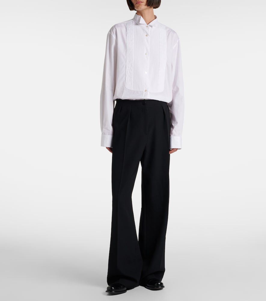  The Row The Row Felicita Wool Twill Wide-leg Pants 