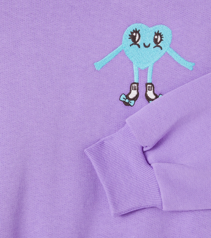  Mini Rodini Mini Rodini Embroidered Cotton Jersey Sweatshirt 