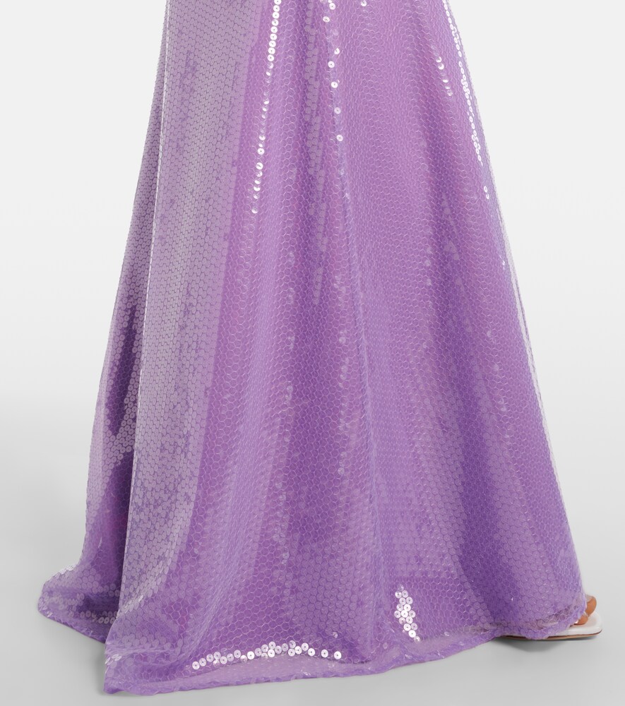  David Koma David Koma Sequined Corset Gown 