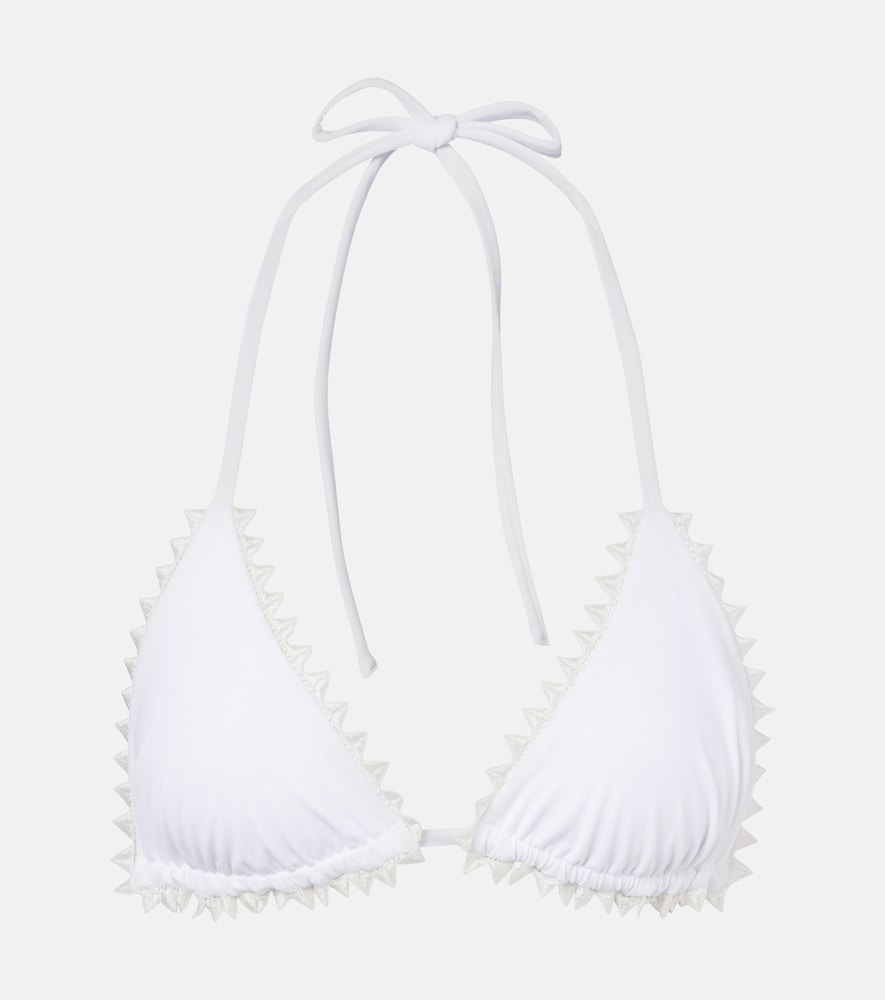 Jacquemus Picot embroidered bikini top