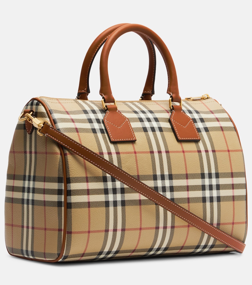  Burberry Burberry Bowling Medium Burberry Check Top-handle Bag 