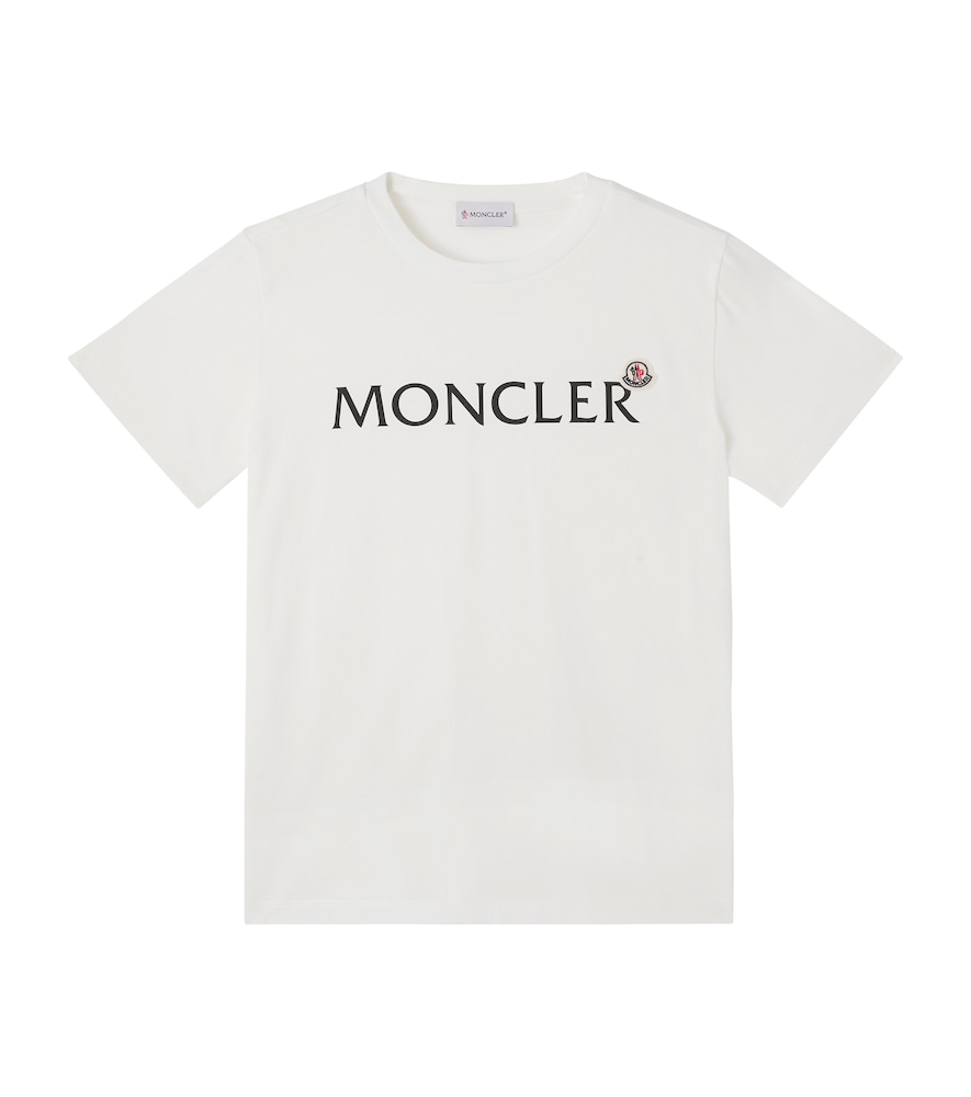 Moncler Enfant Boys White Logo Cotton Jersey T-Shirt Y Size 14