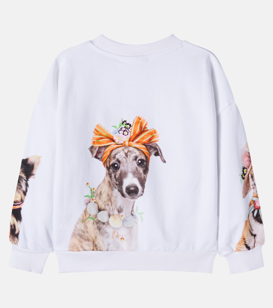 Molo Molo Maxi Printed Cotton Jersey Sweatshirt 