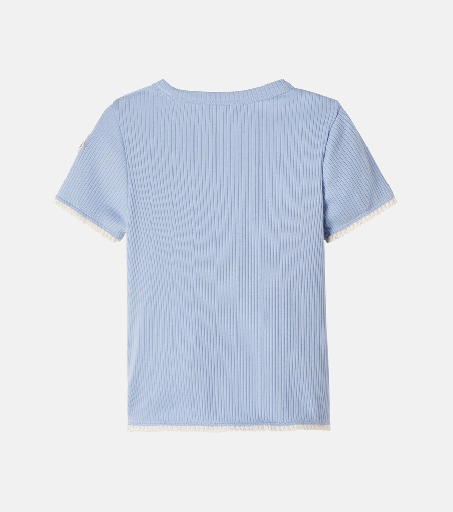  Moncler Enfant Moncler Enfant Verziertes T-shirt Aus Baumwolle 