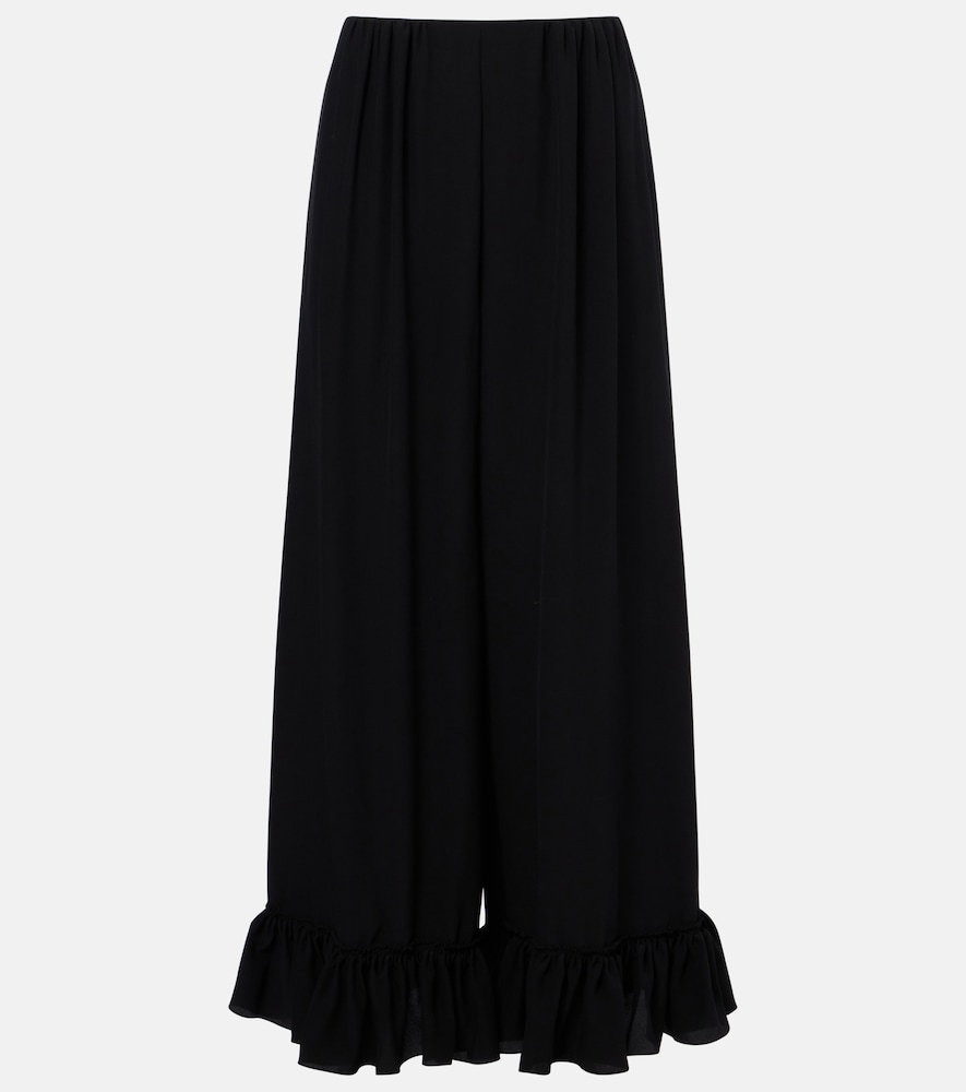 Chloé Weite Hose aus Crêpe de Chine aus Seide