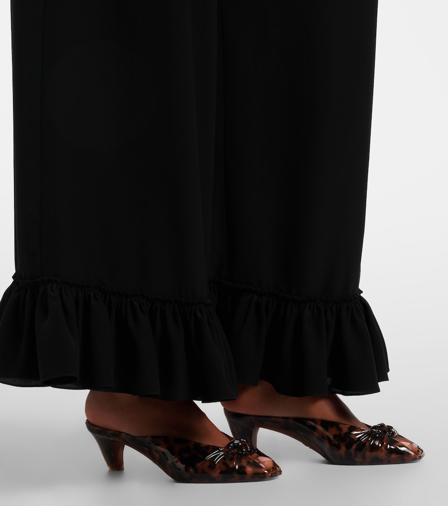 Chloe Chloé Pantaloni A Gamba Larga In Crêpe Di Seta 