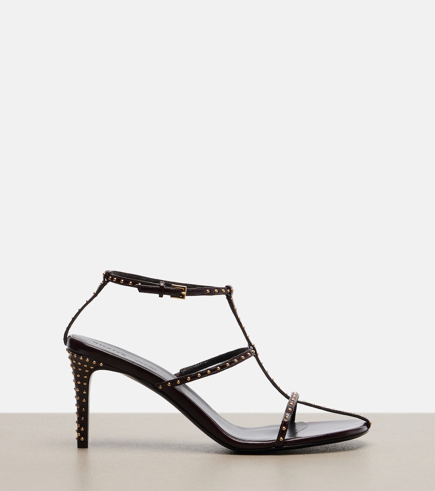  Khaite Khaite Cage Studded Leather Sandals 