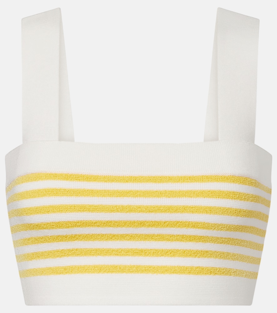 Posse Ari striped crop top