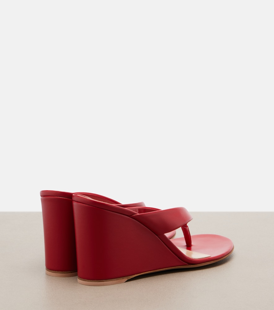  Gianvito Rossi Gianvito Rossi Wedge-sandalen Aus Leder 