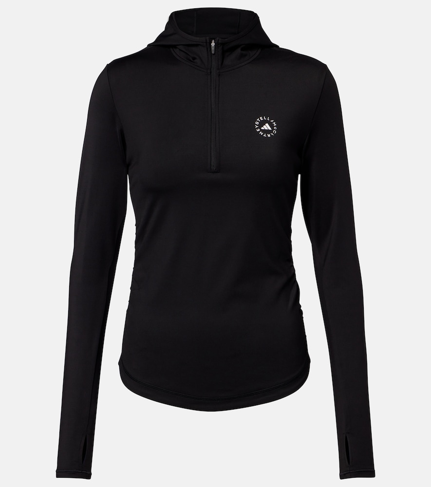Adidas by Stella McCartney Logo hooded zip-up top