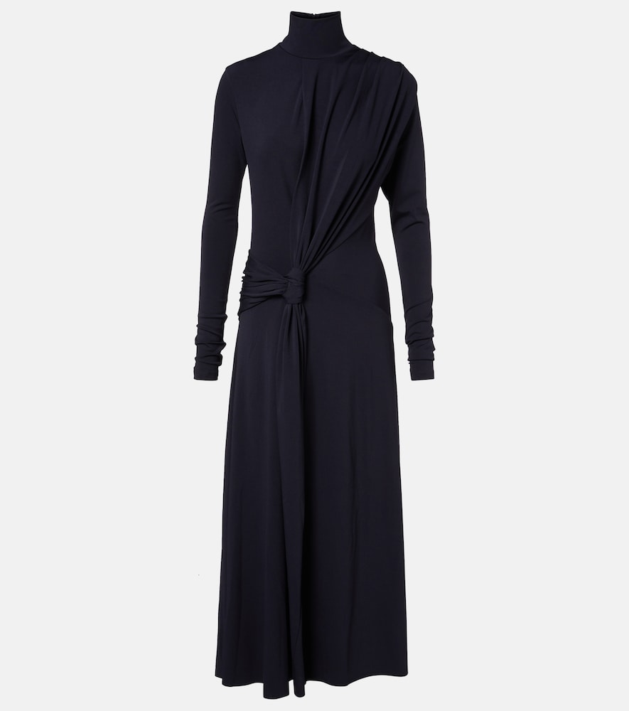 Victoria Beckham Gathered jersey midi dress