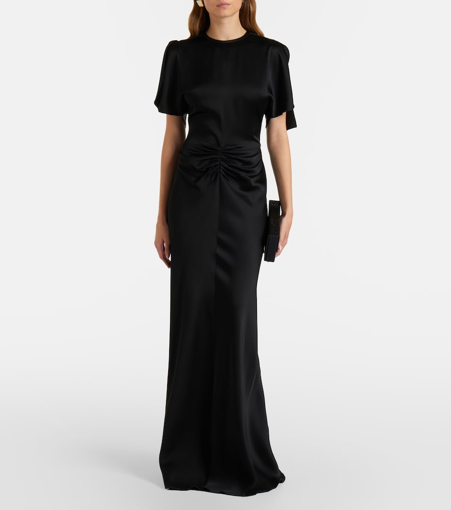 Victoria Beckham Isabella gathered satin gown