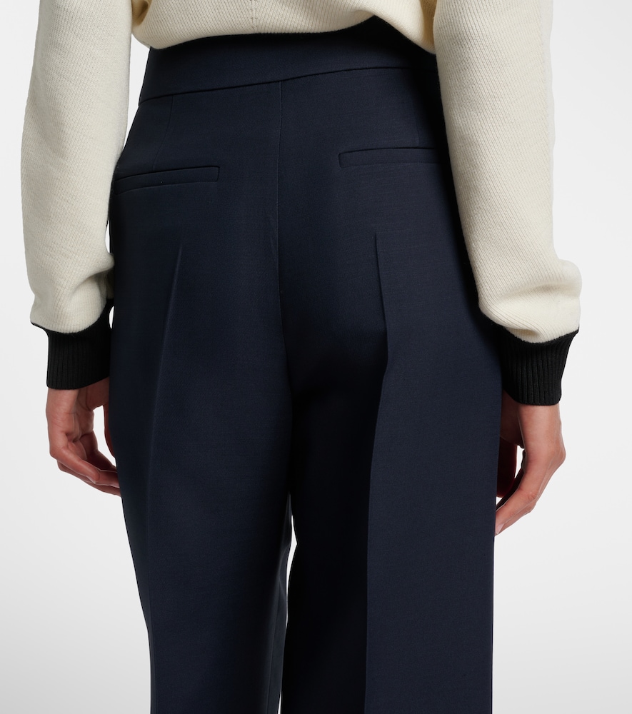  Valentino Valentino Vgold Crepe Couture Wide-leg Pants 