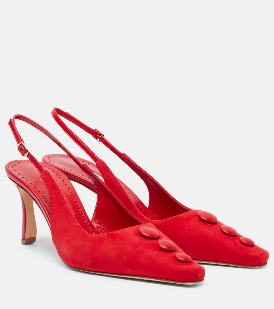 Slingback-Pumps Alexa aus Veloursleder