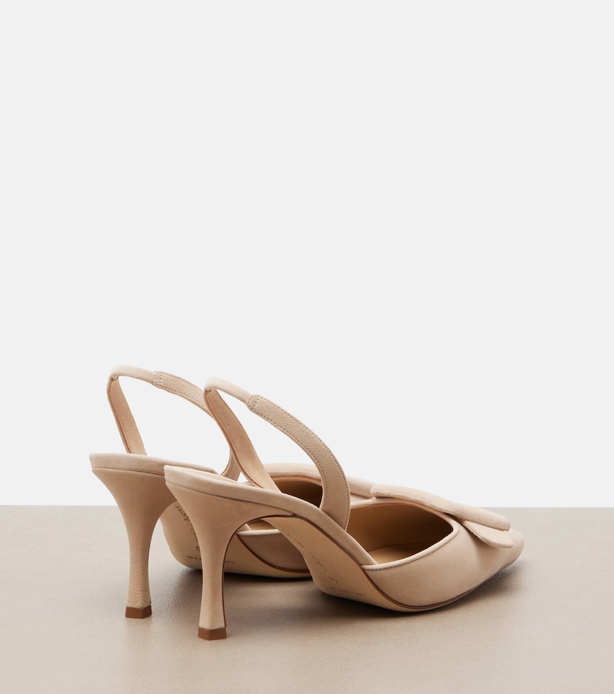 Maysli Suede Slingback Pumps
