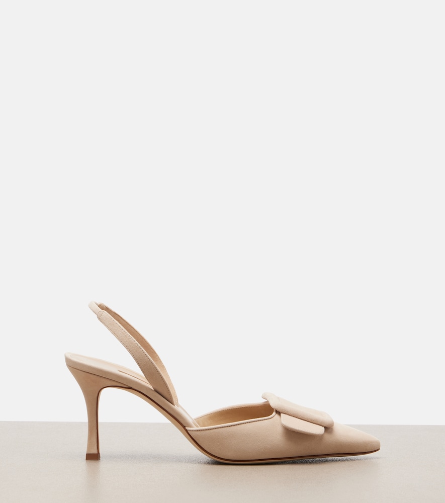 Maysli Suede Slingback Pumps