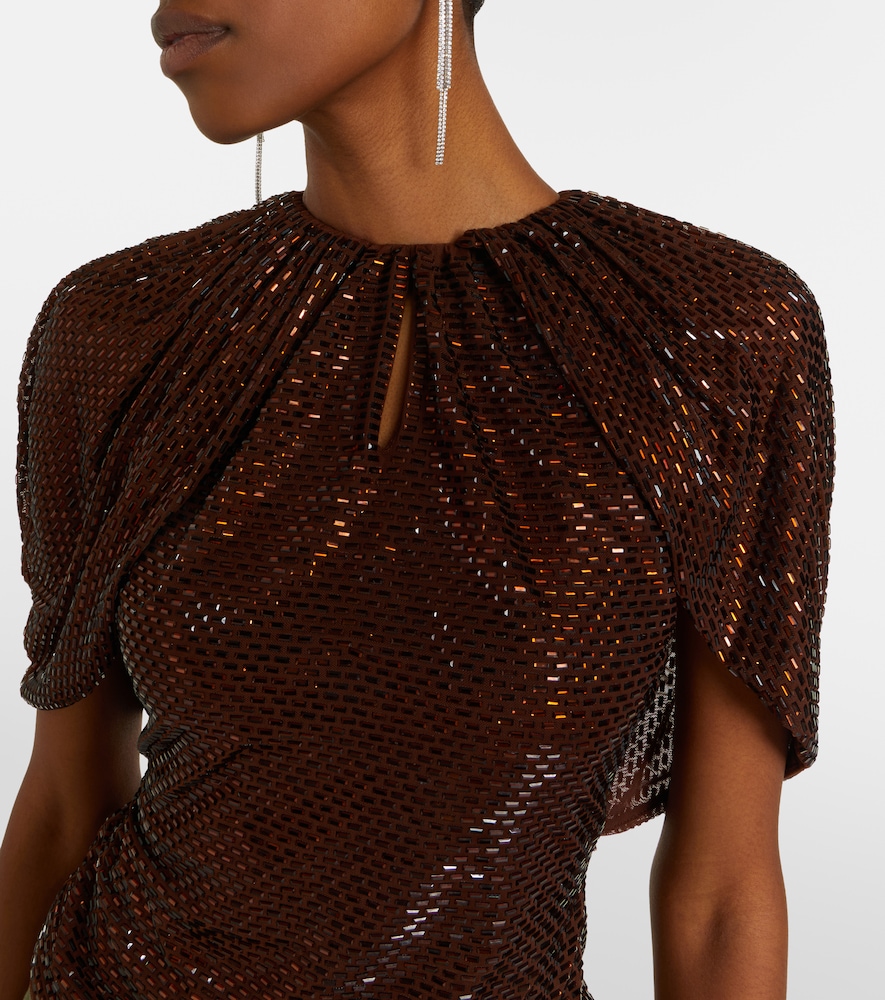  Self-portrait Self-portrait Embellished Mesh Top 