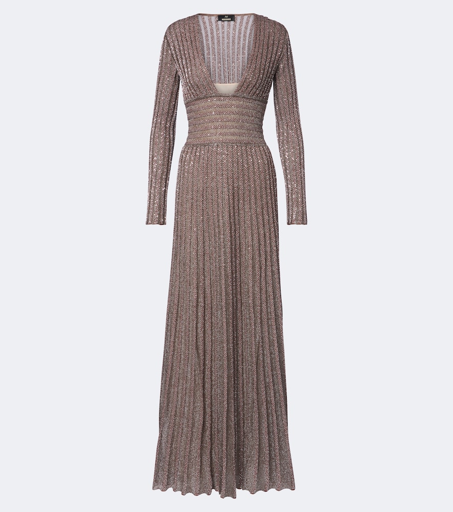 Missoni Sequined Gown In Pink