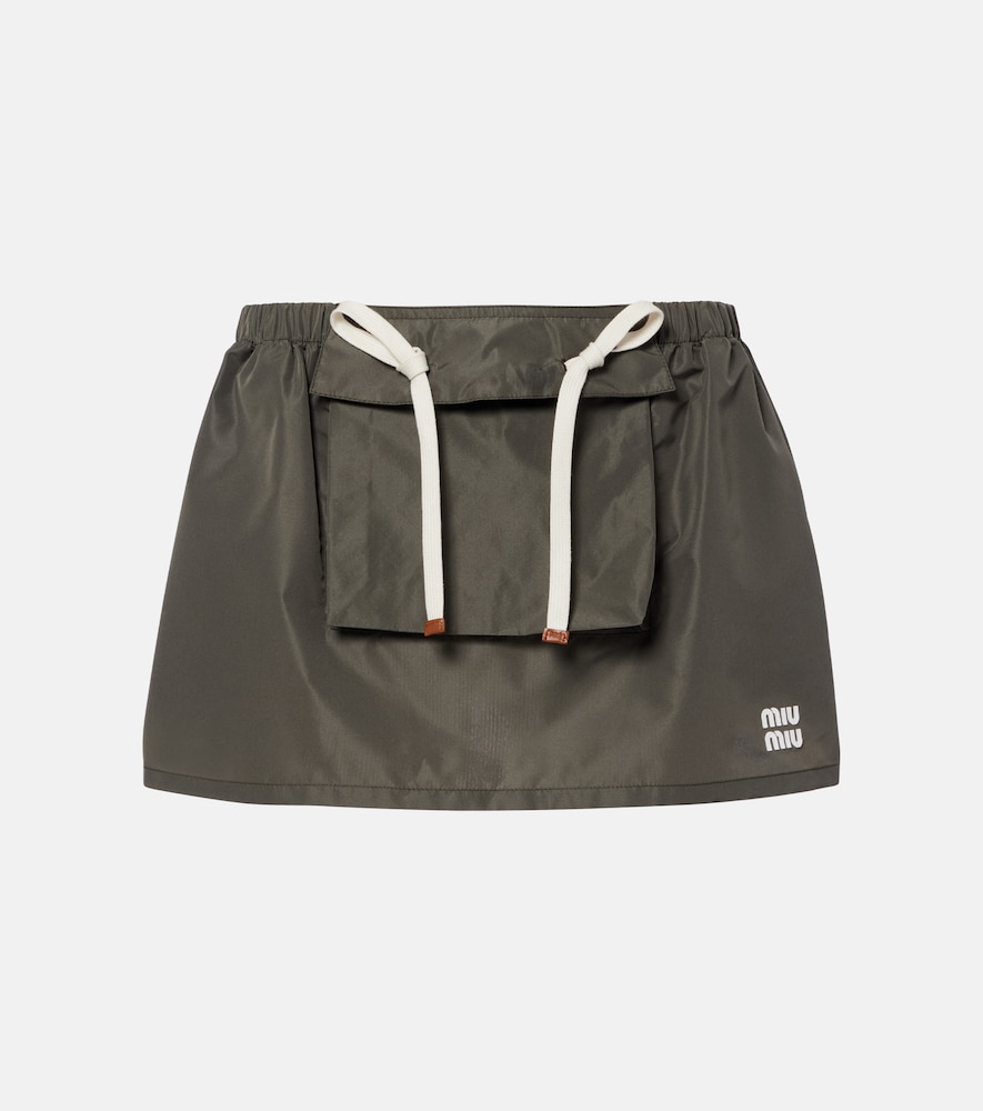Miu Miu Miu Miu Technical miniskirt　ミュウミュウ テクニカルミニスカート