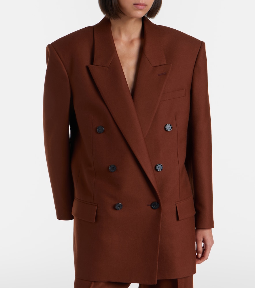  Saint Laurent Saint Laurent Double-breasted Cashmere Blazer 