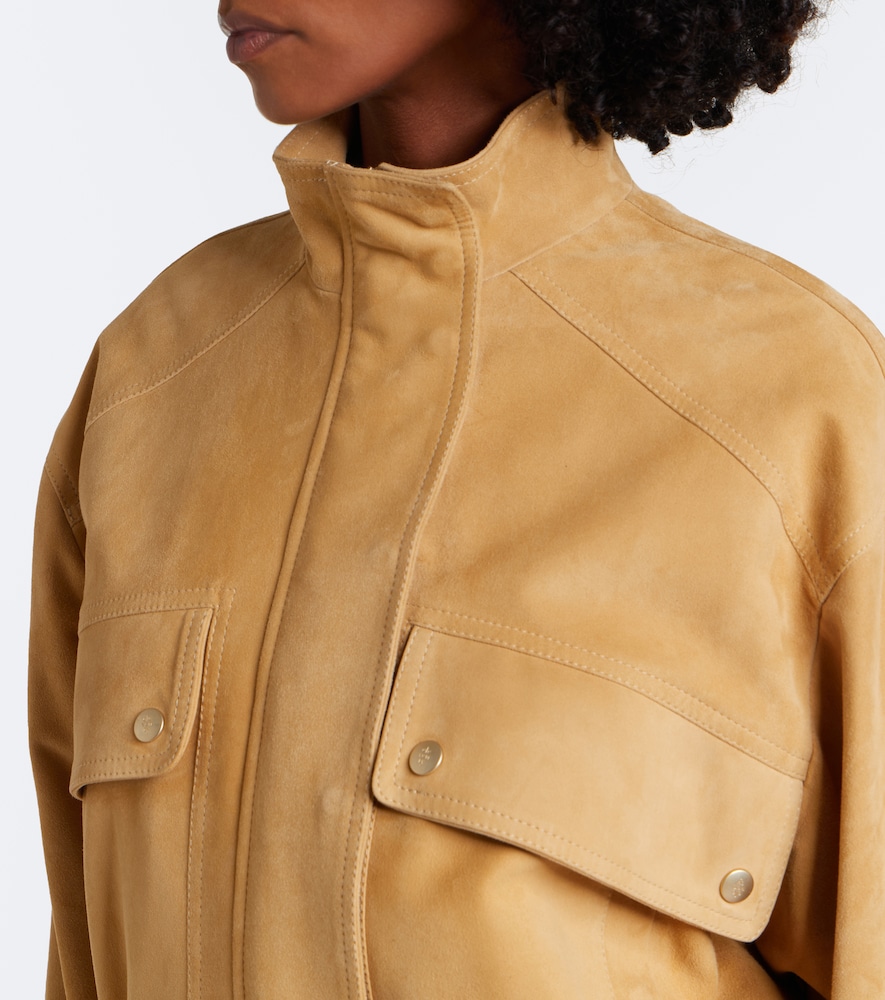 Suede Bomber Jacket