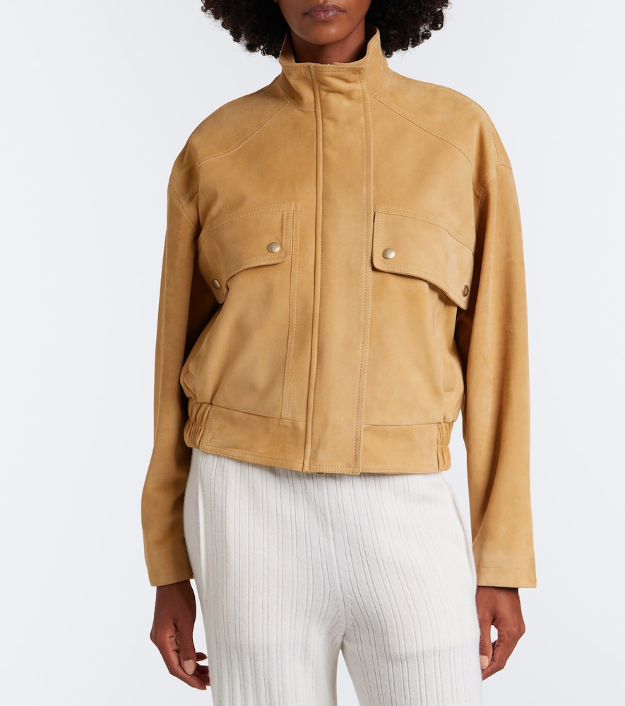 Suede Bomber Jacket