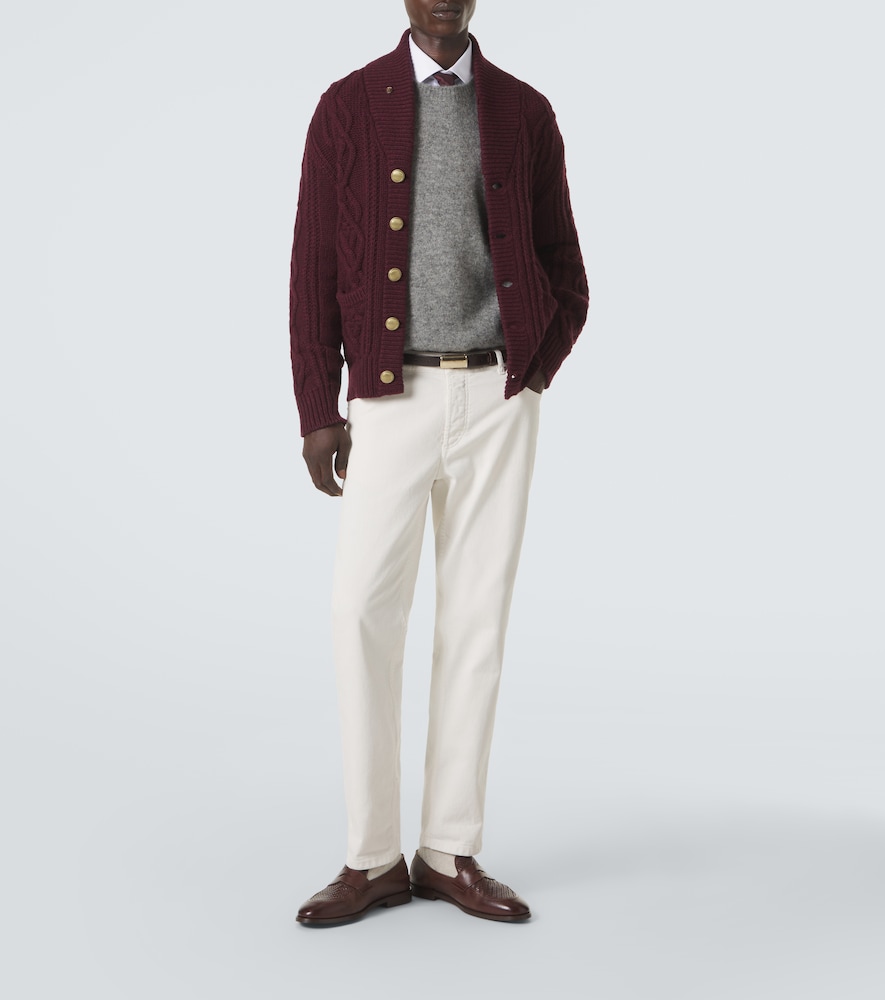 Cable-Knit Cashmere Cardigan