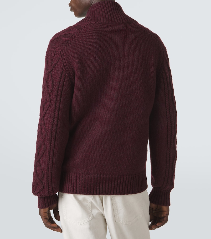 Cable-Knit Cashmere Cardigan