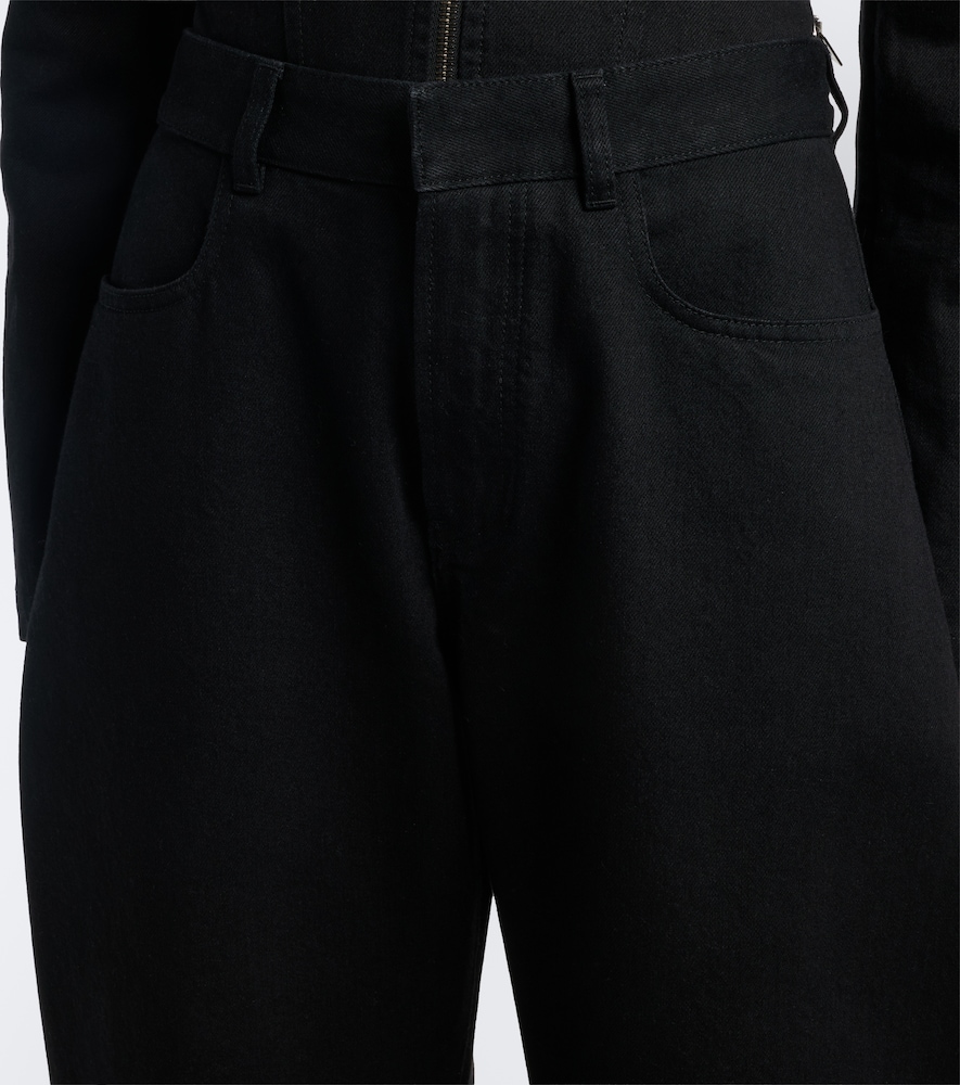 Alaïa High-Rise Barrel-Leg Jeans