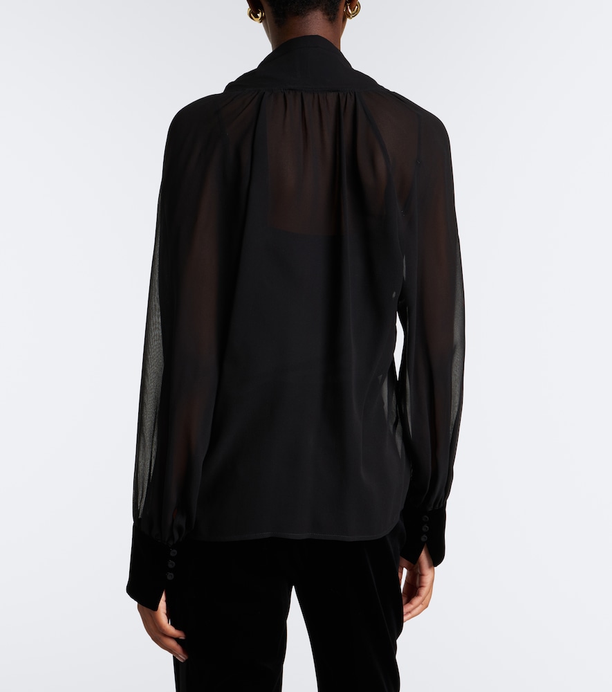 Elegante Tie-Neck Blouse